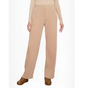 Vince Womens Neutral Brushed French Terry High Waist Straight Leg Trouser Pants‎